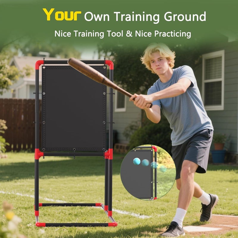 Olpchee Baseball Strike Zone Target for Plastic Balls Compatible with Wiffle Ball and Blitzball Pitching Training Strike Zone Target Set Up and Assemble Easily - Image 2